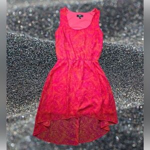 Mossimo High Low Scoop Neck Dress | Red/Orange | Women’s Size L - EUC